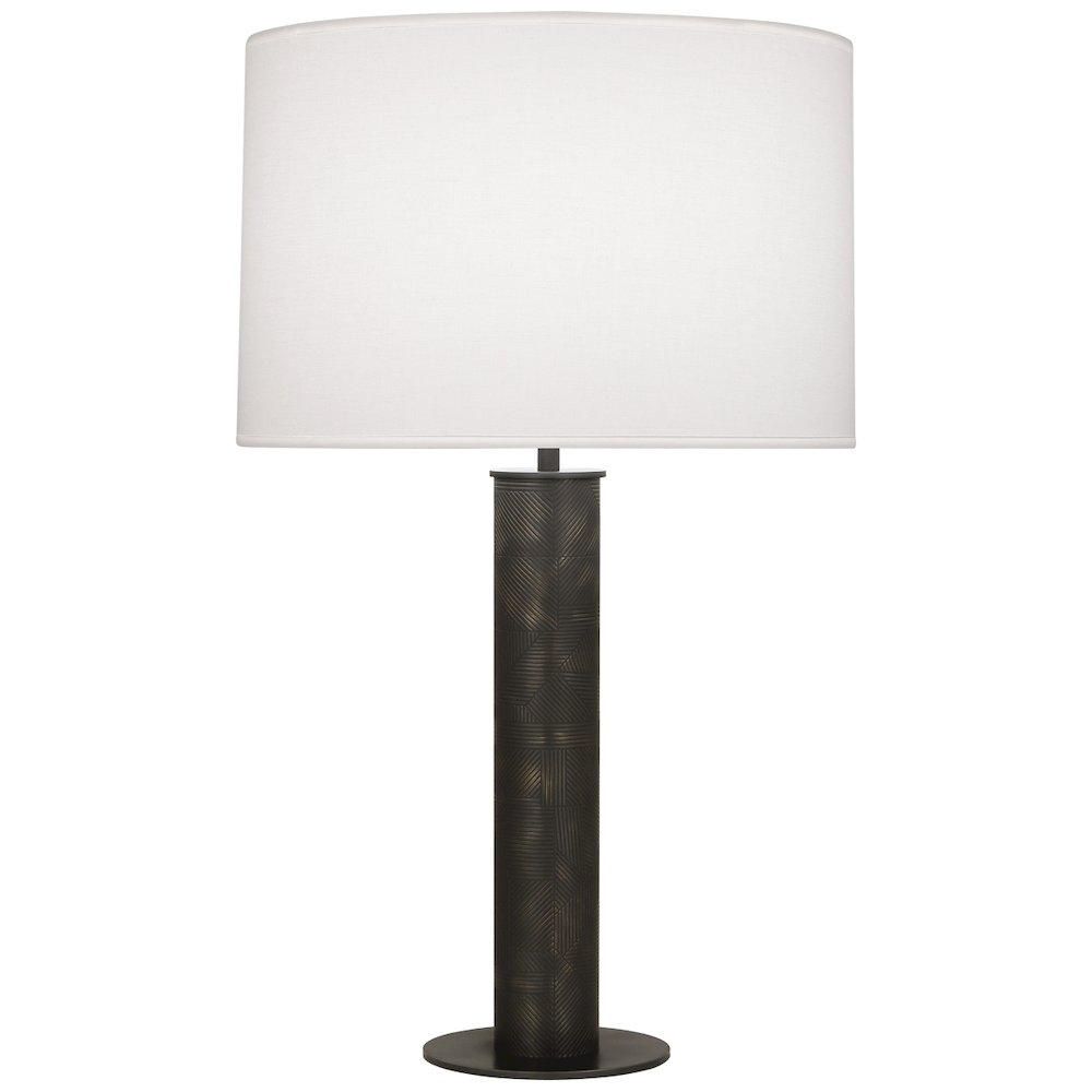 Michael Berman Brut Table Lamp in Deep Patina Bronze Color. Picture 1