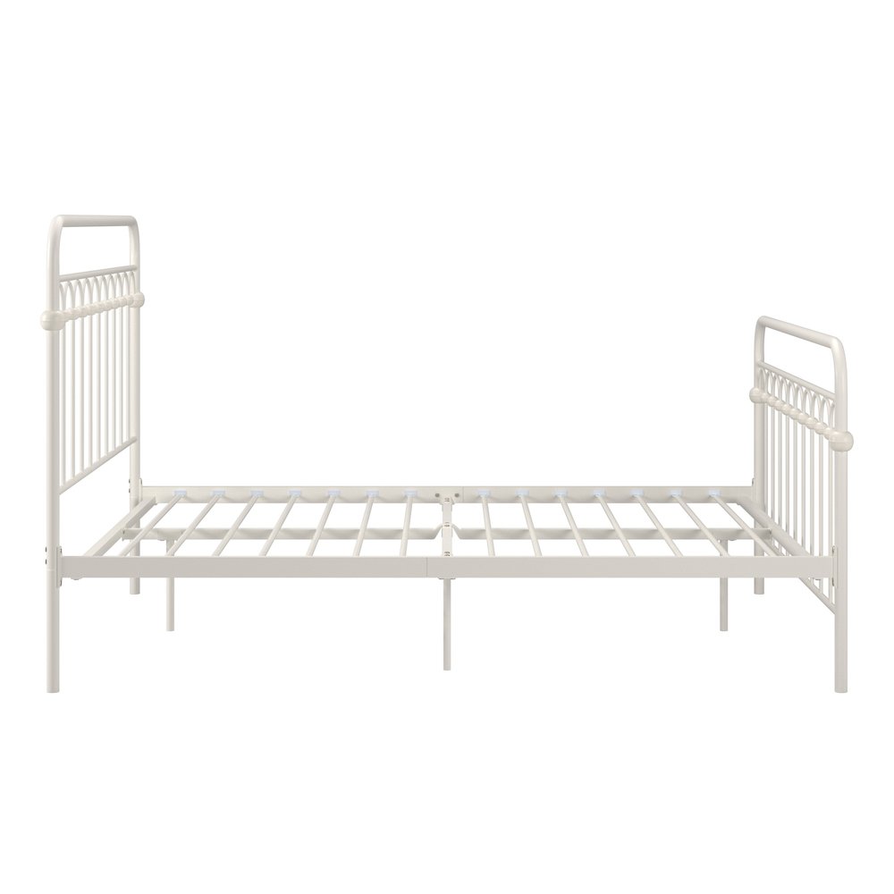 White Metal Arch Design Full Platform Bed. Picture 7