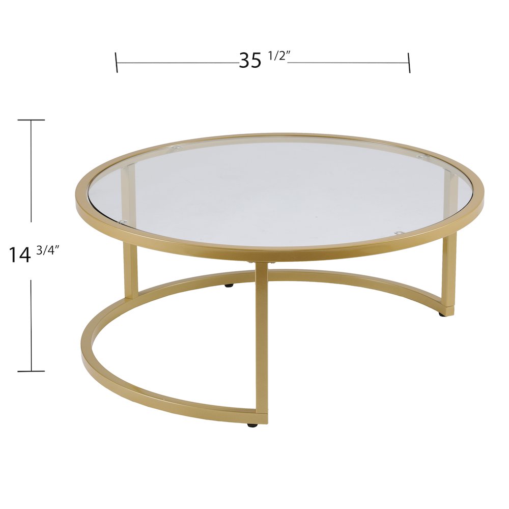 Evelyn Nesting Coffee Tables - 2pc Set. Picture 6