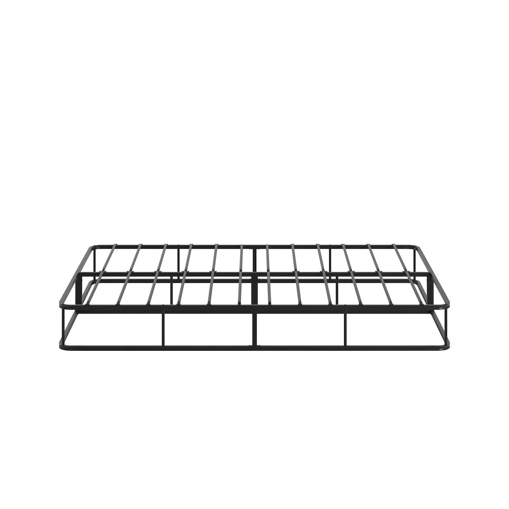 Black Finish Metal Full Bed Frame. Picture 4