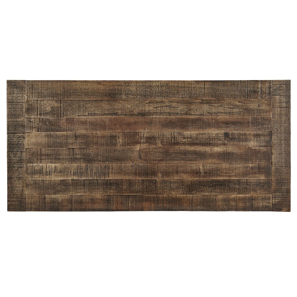 Brown Finish Metal & Poplar Writing Desk. Picture 5
