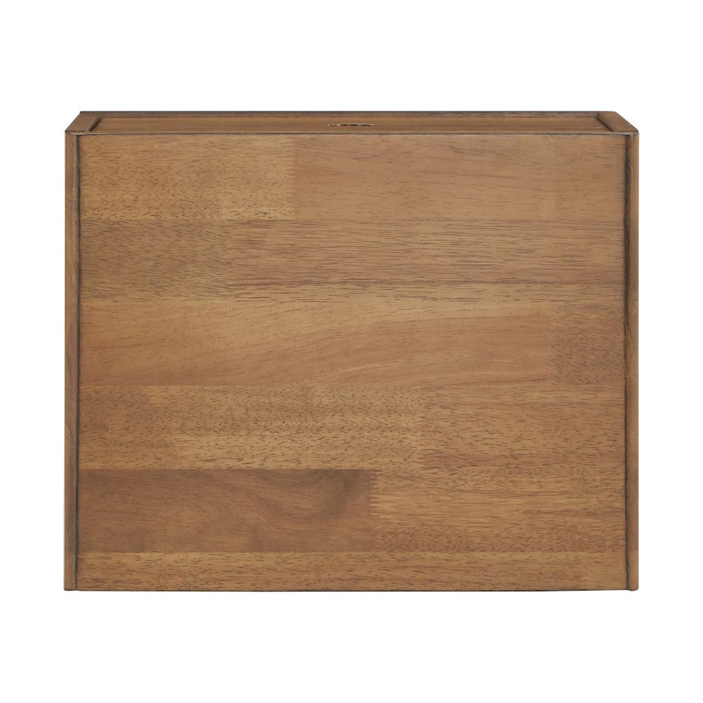 Oak Finish 2-Drawer Nightstand. Picture 5