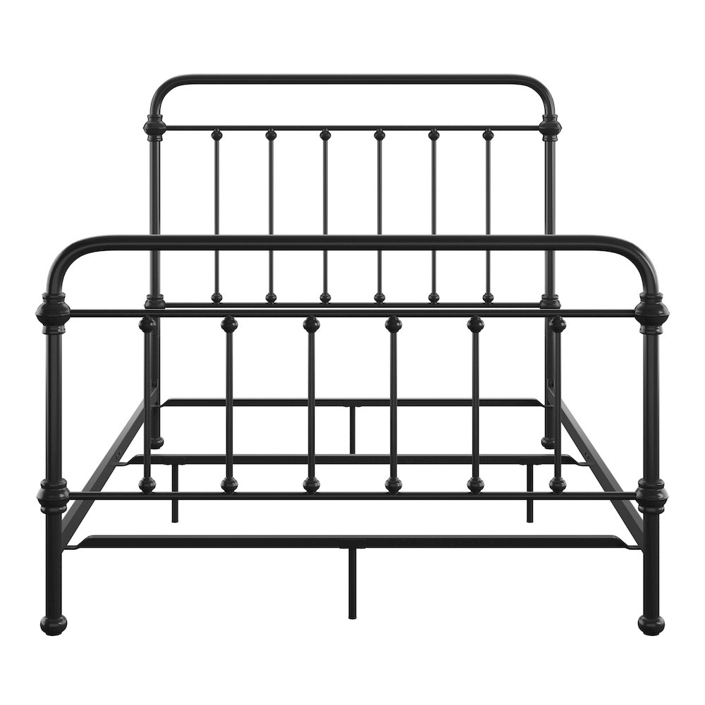Black Metal Full Bed. Picture 8