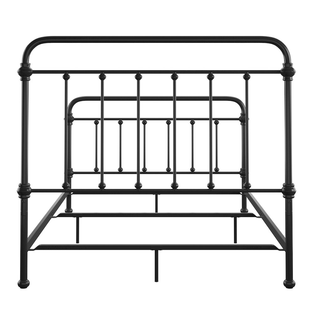 Black Metal Full Bed. Picture 2
