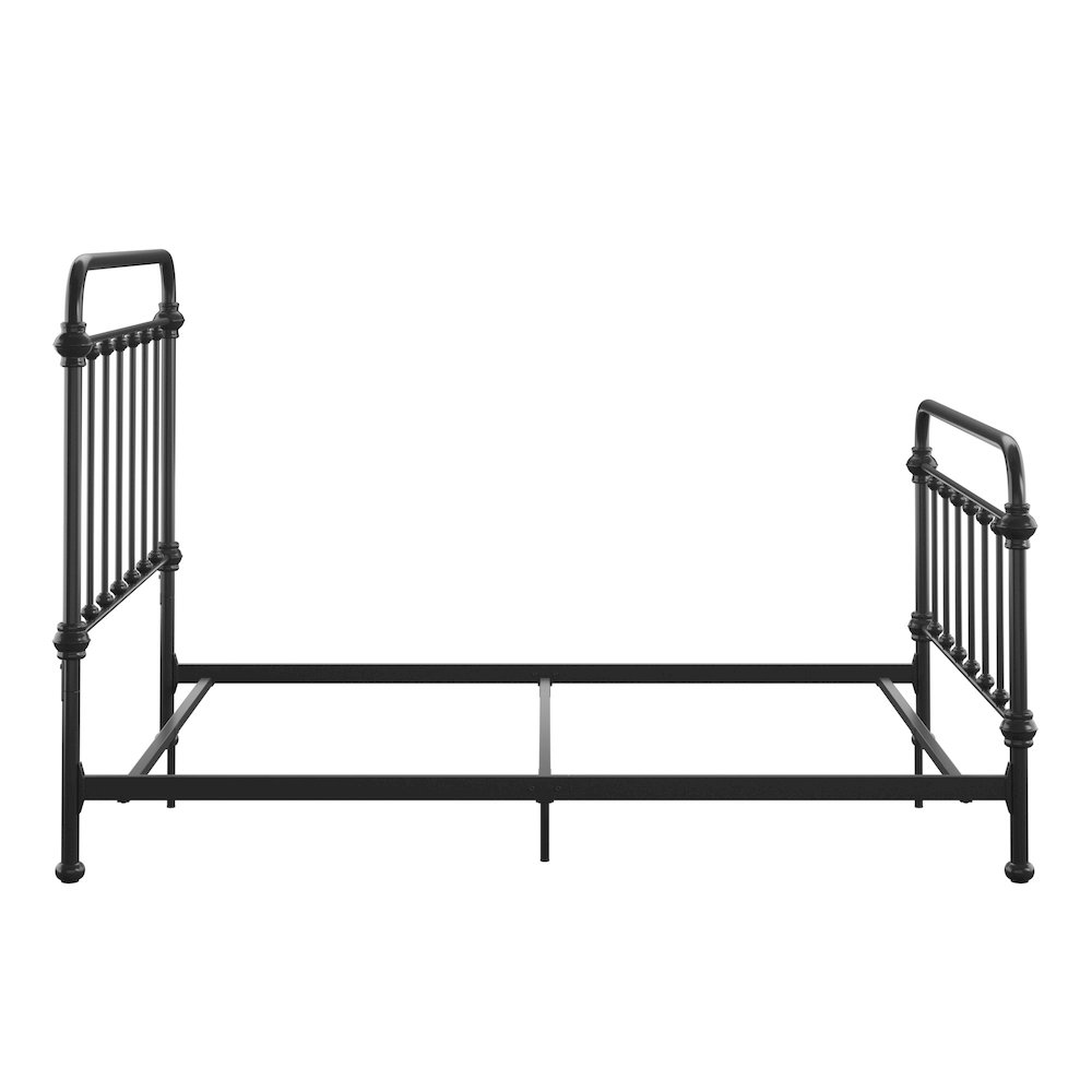 Black Metal Full Bed. Picture 10