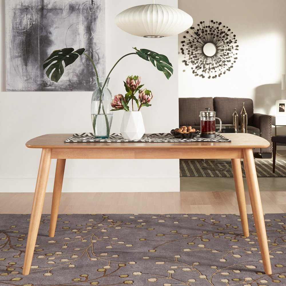 Nature Finish Dining Table. Picture 1