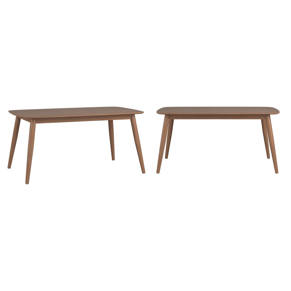 Dark Walnut Finish Dining Table. Picture 2