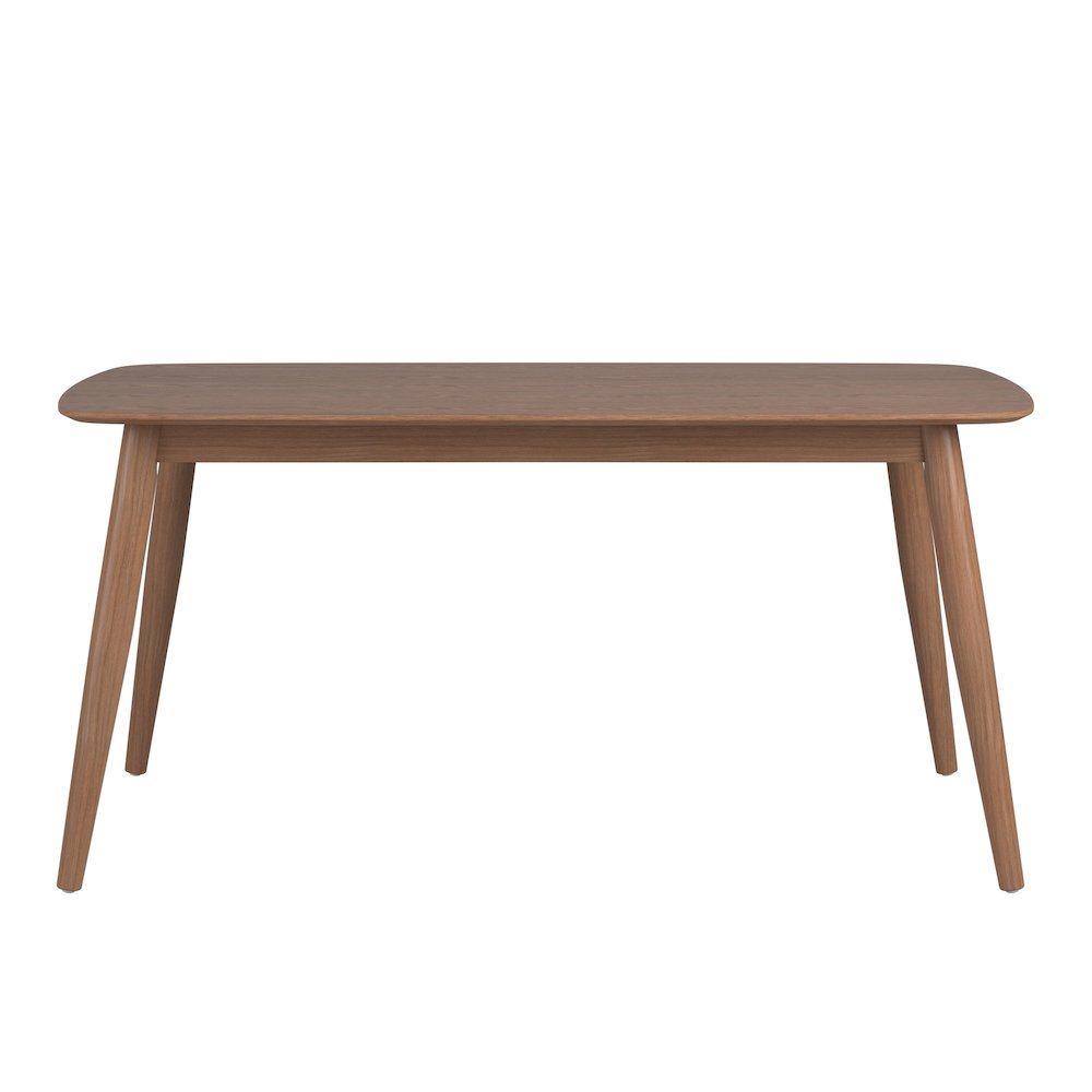 Dark Walnut Finish Dining Table. Picture 4