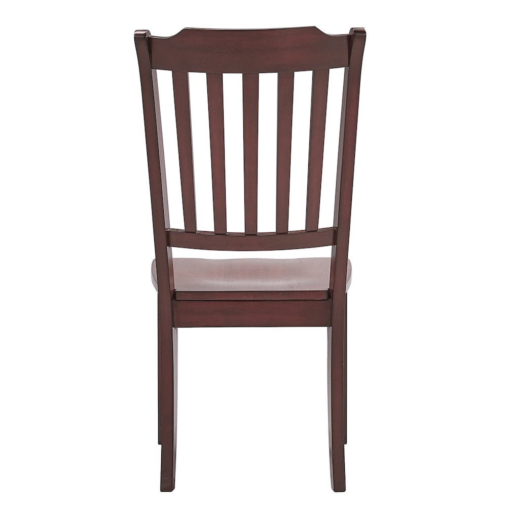Set of 2, Antique Berry Finish Spindle Back Side Chair. Picture 7