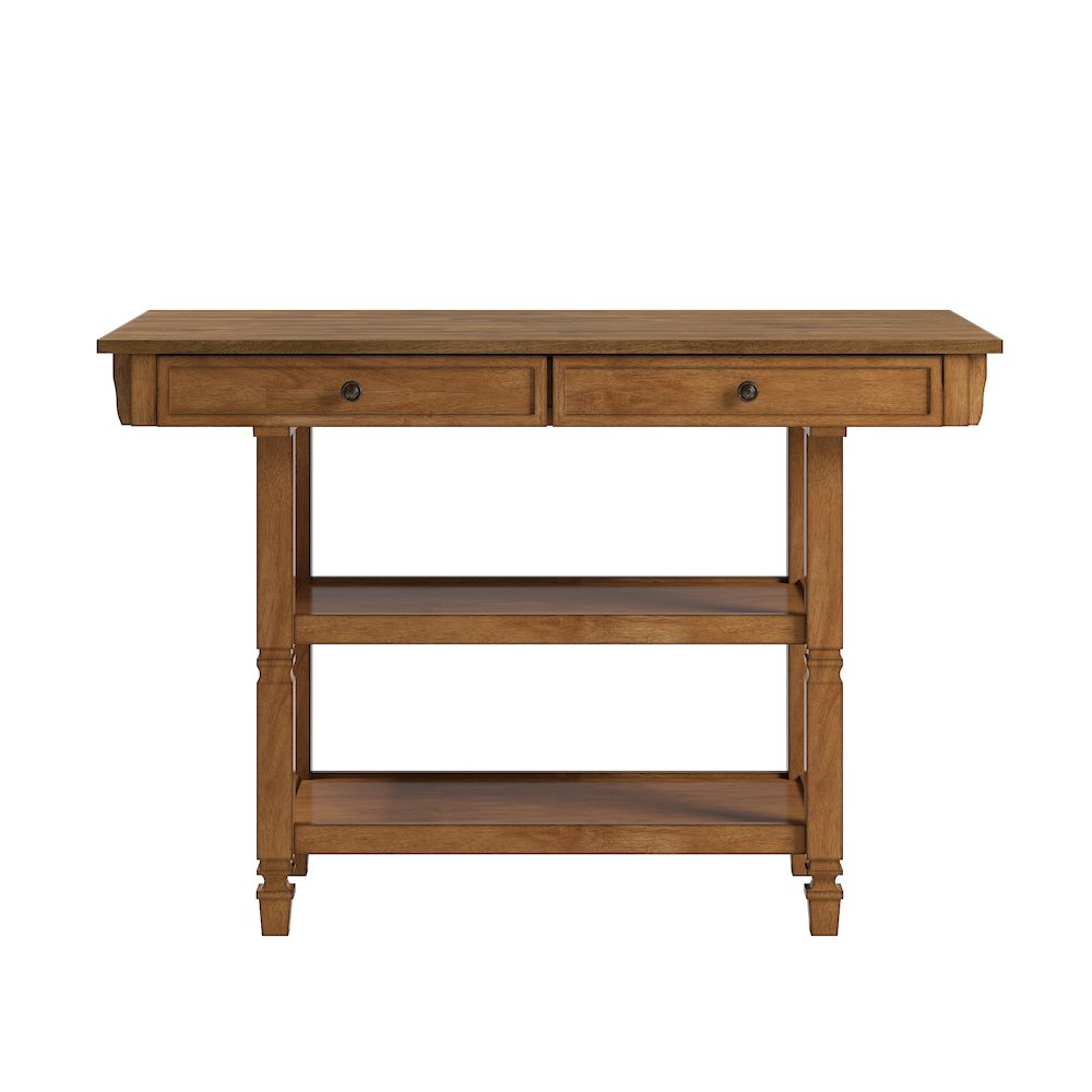 Oak Finish Kitchen Island. Picture 4