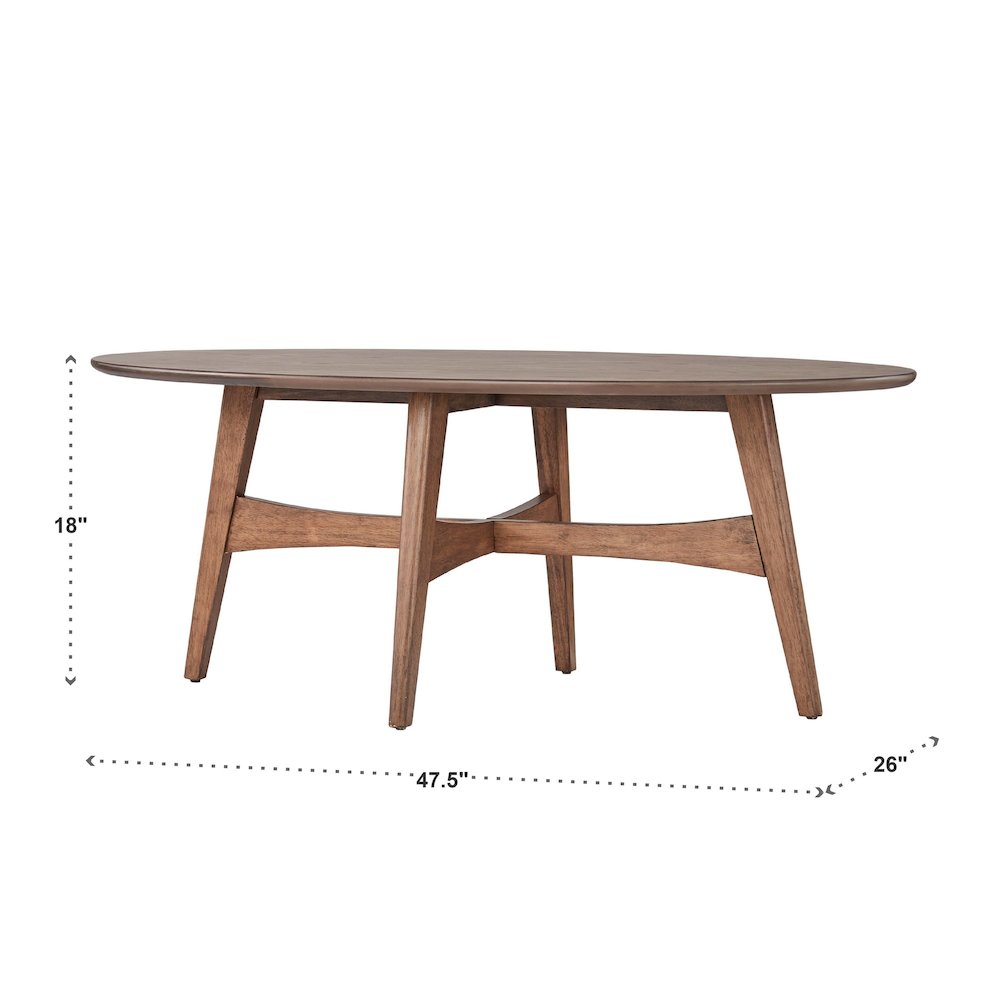 Dark Walnut Finish Coffee Table. Picture 4