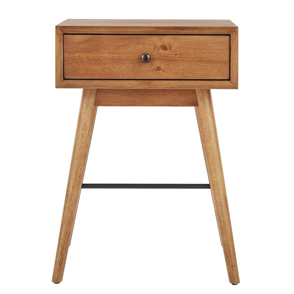 Brown Finish End Table. Picture 1