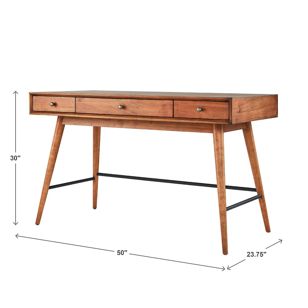 Brown Finish Sofa Writing Desk. Picture 3