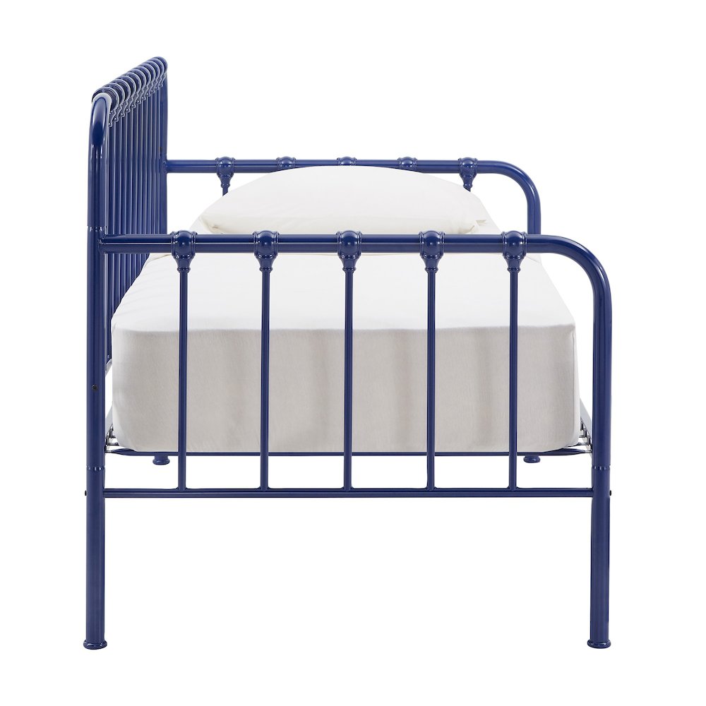 Navy Blue Finish Daybed With Lift-Up Trundle. Picture 9