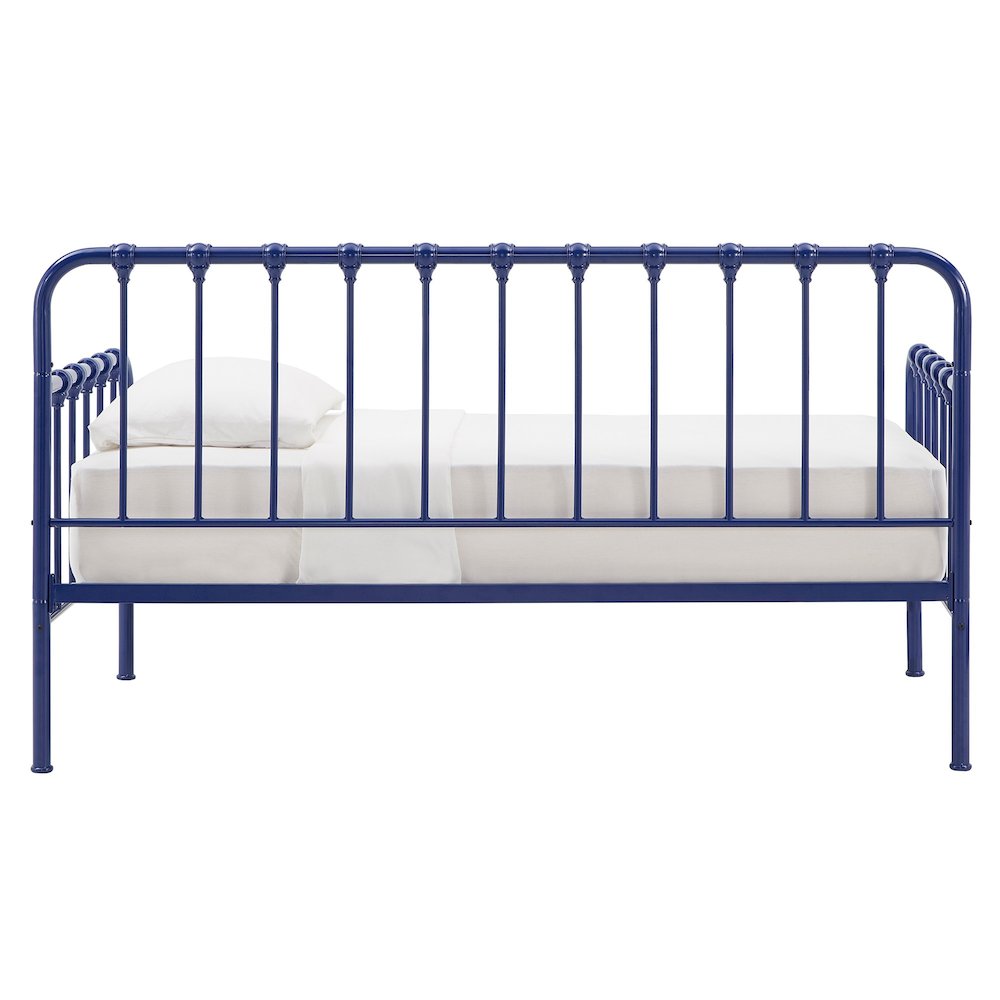 Navy Blue Finish Daybed With Lift-Up Trundle. Picture 10