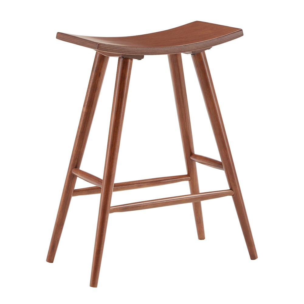 Set of 2, Oak Finish Counter Height Stool. Picture 5