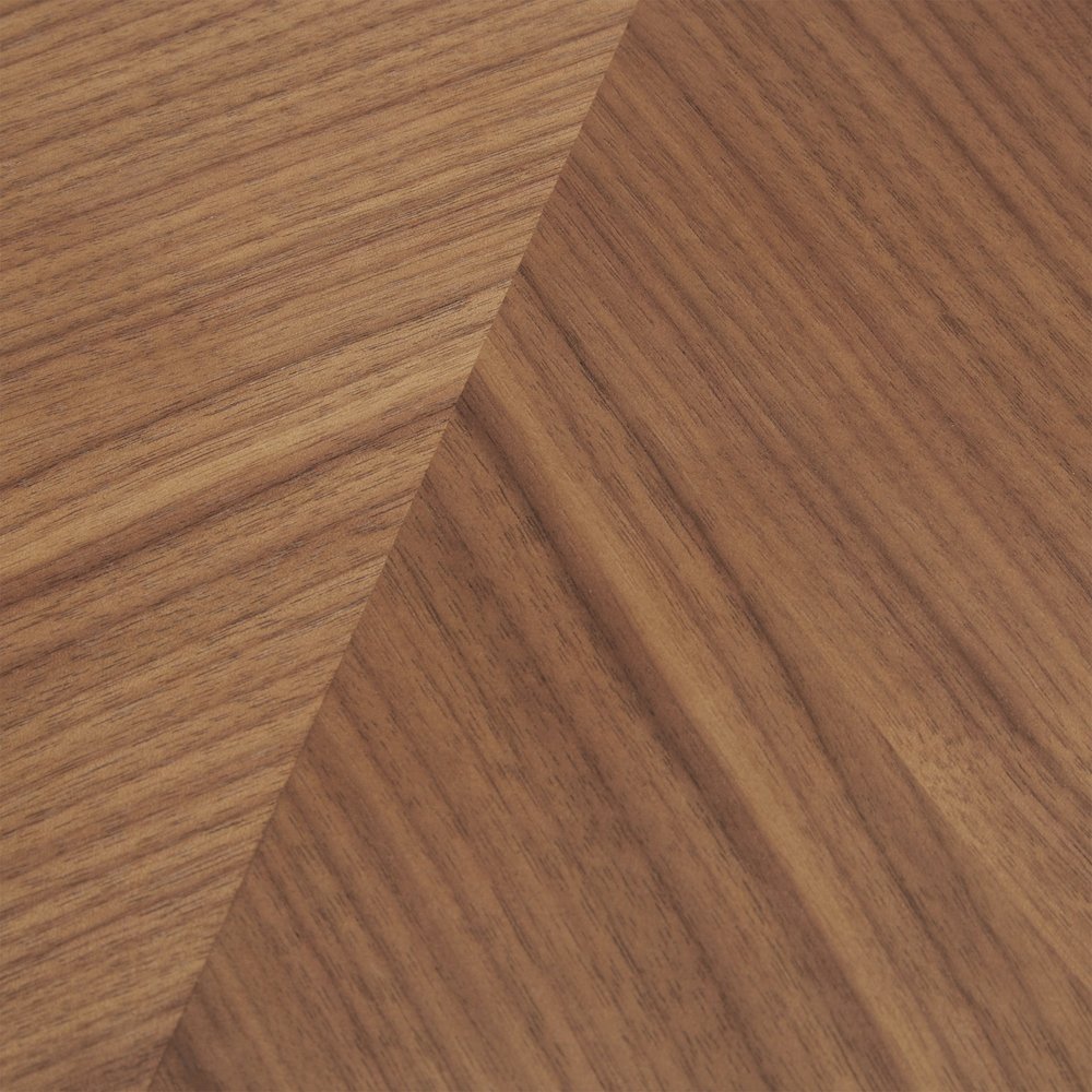 Natural Finish Dining Table With Gold Metal Base. Picture 6