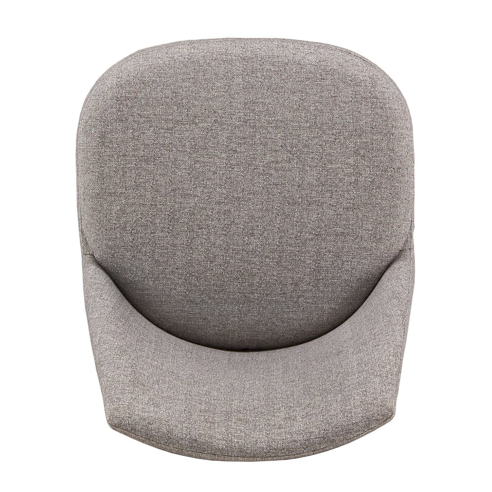 Set of 2, Iron Grey Finish Metal Dark Grey Chenille Dining Chair. Picture 6