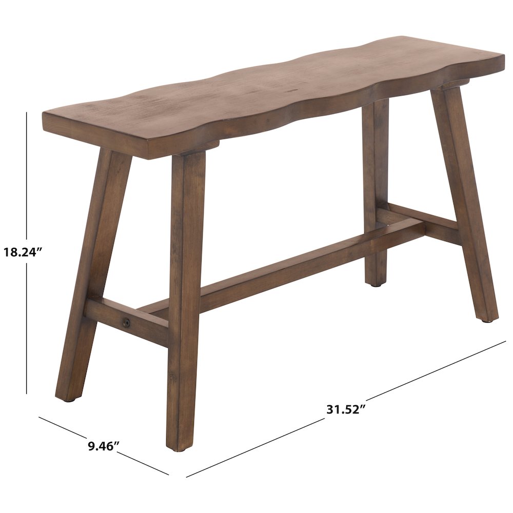 Kari Wood Bench. Picture 2