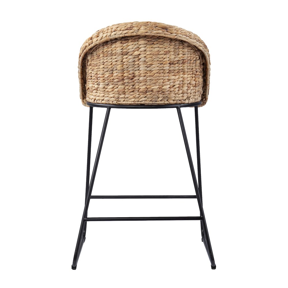 Landrine Water Hyacinth Counter Stools – 2pc Set. Picture 8