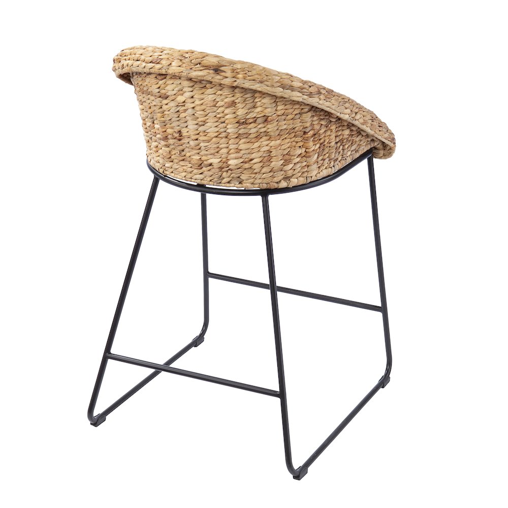 Landrine Water Hyacinth Counter Stools – 2pc Set. Picture 9