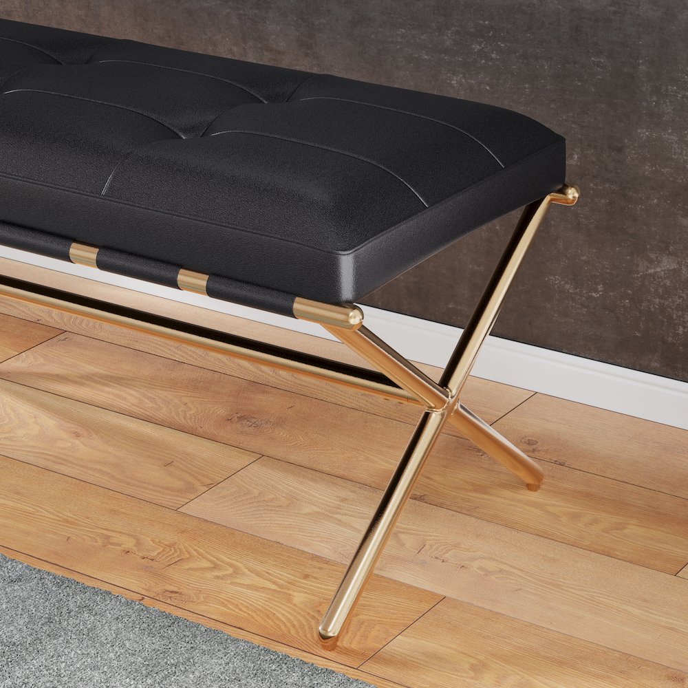 Clairvoix Upholstered Entryway Bench. Picture 3