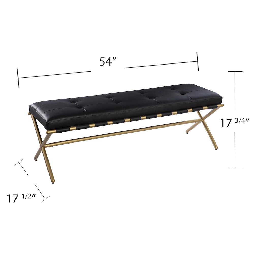 Clairvoix Upholstered Entryway Bench. Picture 5