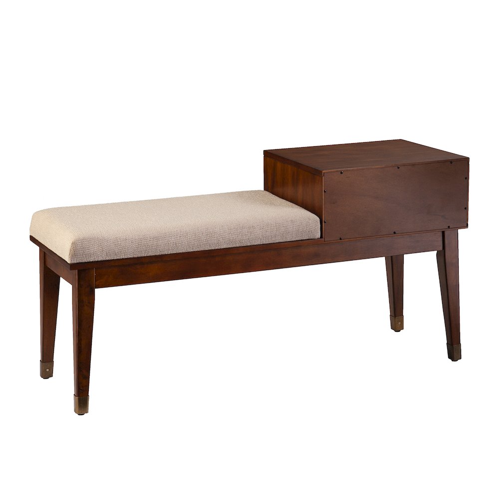 Rhoda Upholstered Bench with Storage. Picture 9