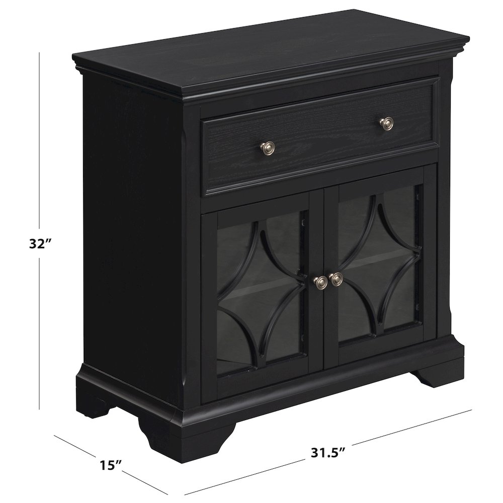 David Two Door One Drawer Cabinet. Picture 2