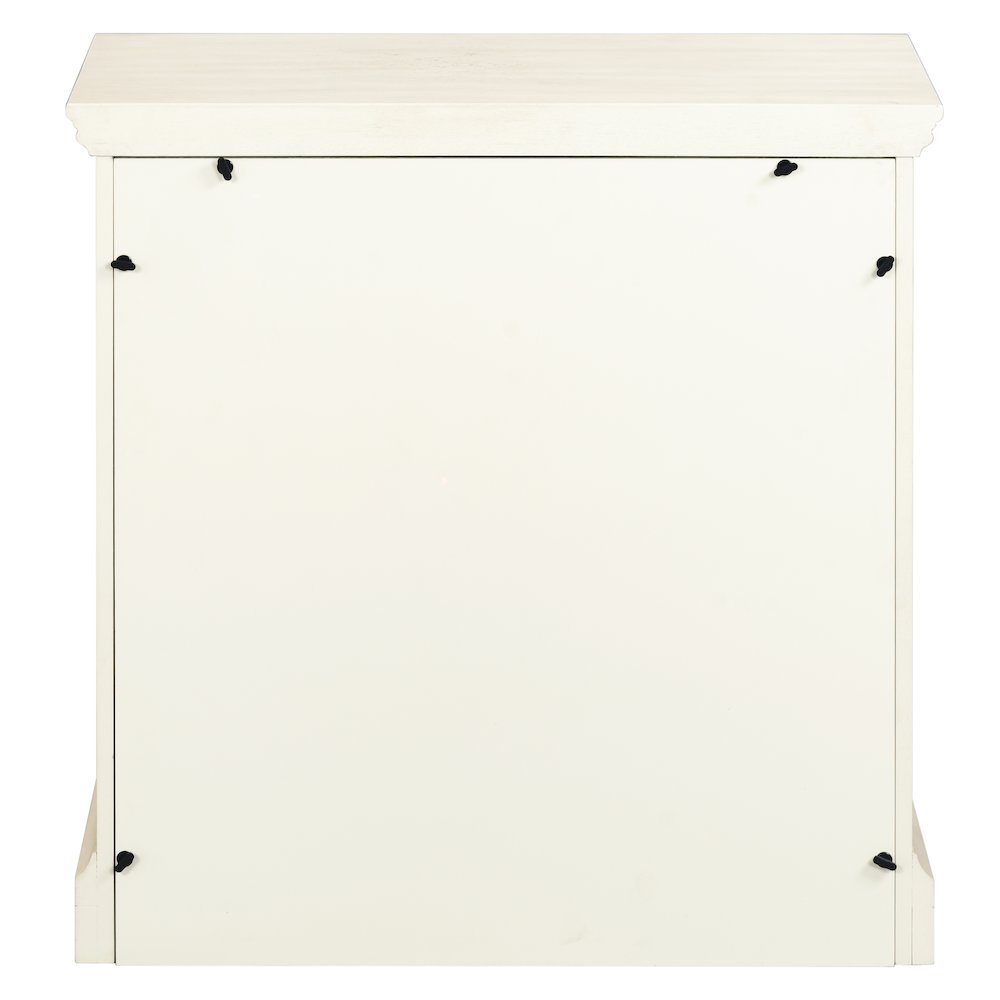Reid Two Door One Drawer Cabinet - Cream. Picture 5