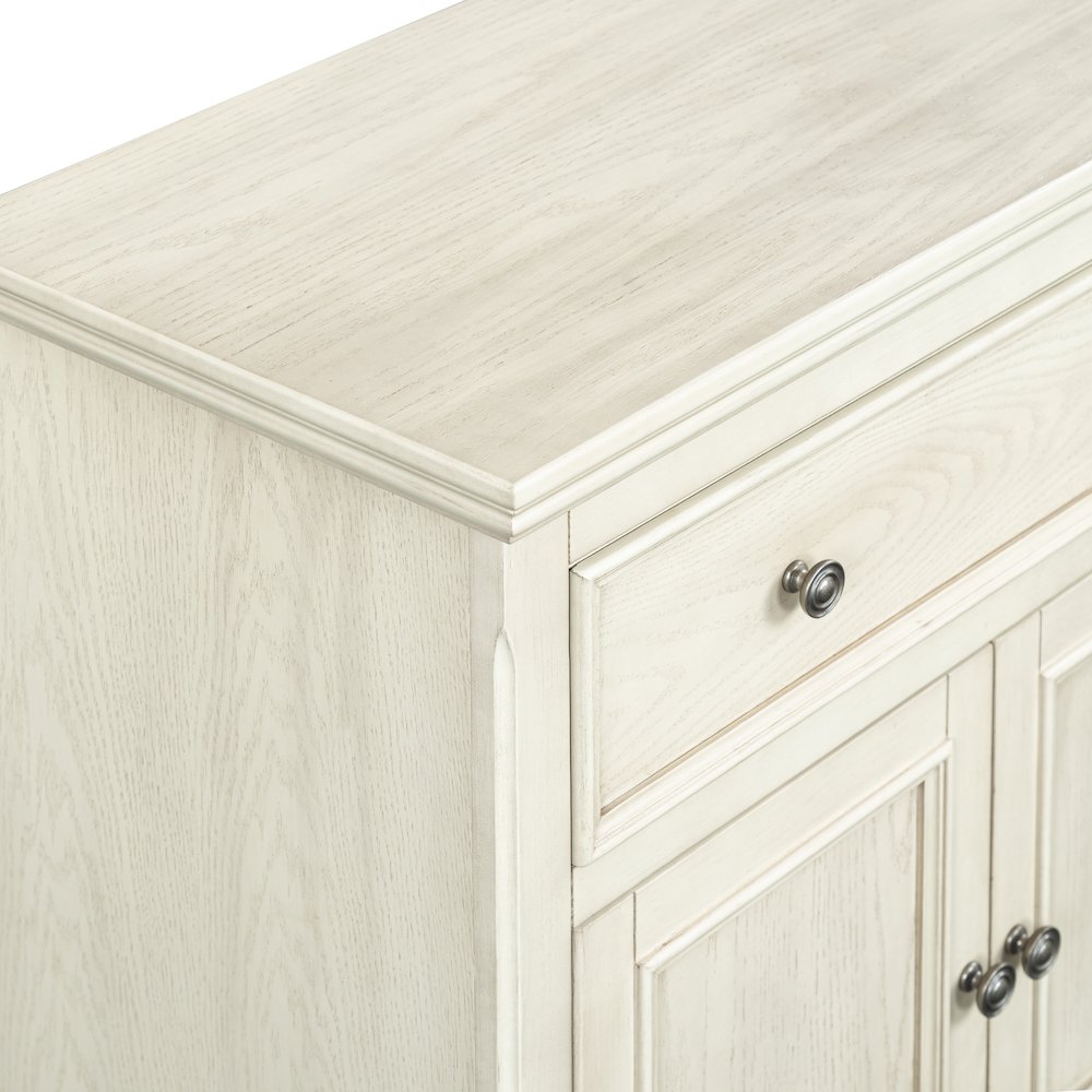 Reid Two Door One Drawer Cabinet - Cream. Picture 1