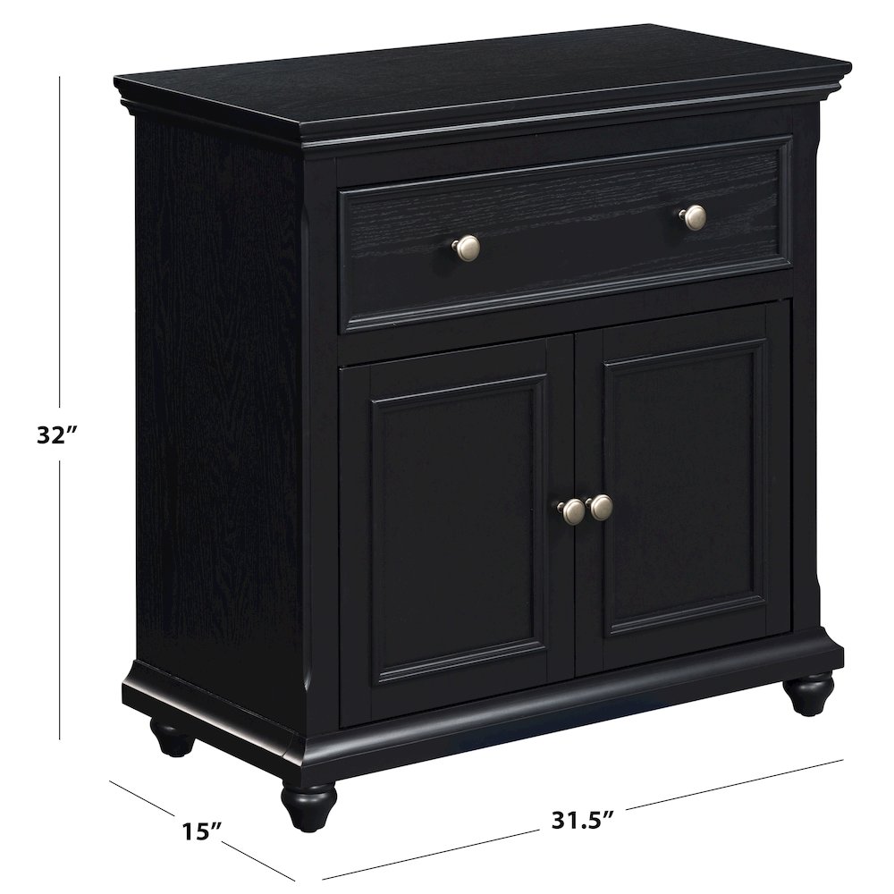 Carl Two Door One Drawer Cabinet. Picture 2