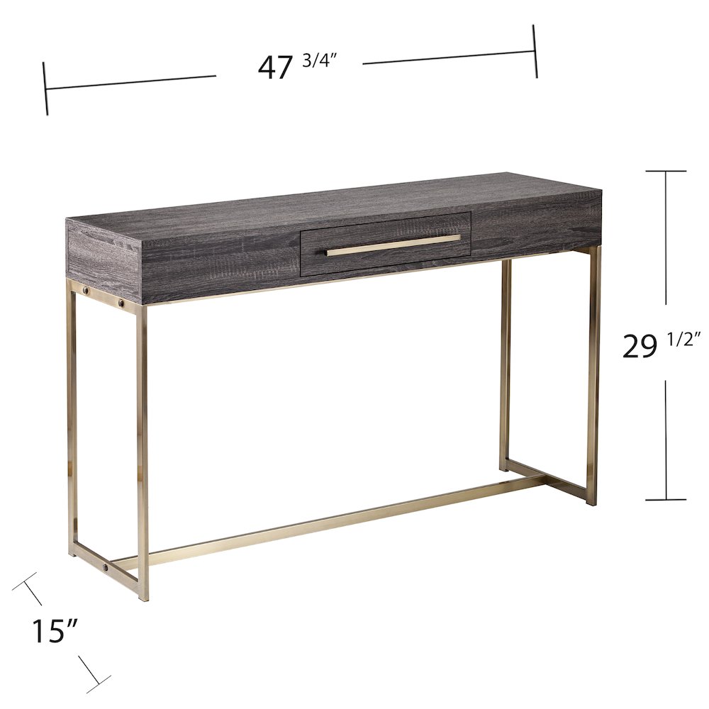 Akmonton Long Console Table with Storage. Picture 6