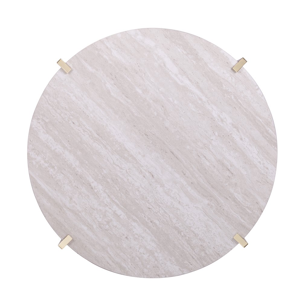 Ardmillan Round Faux Marble Cocktail Table. Picture 7