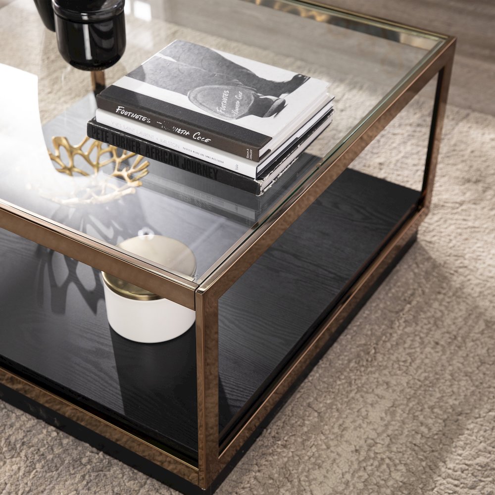 Lexina Glass-Top Cocktail Table. Picture 3