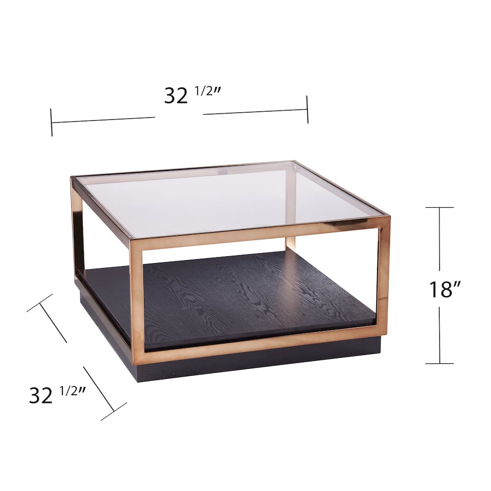 Lexina Glass-Top Cocktail Table. Picture 5