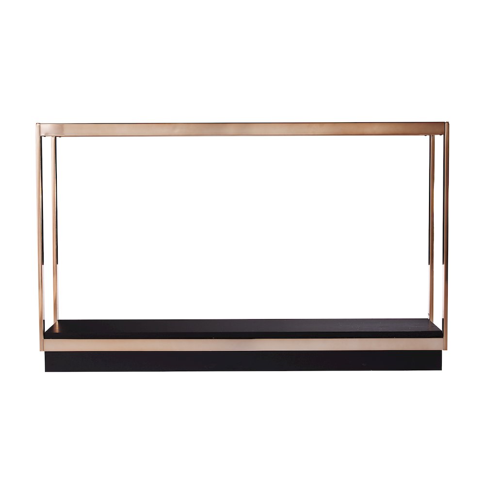 Lexina Glass-Top Console Table. Picture 1