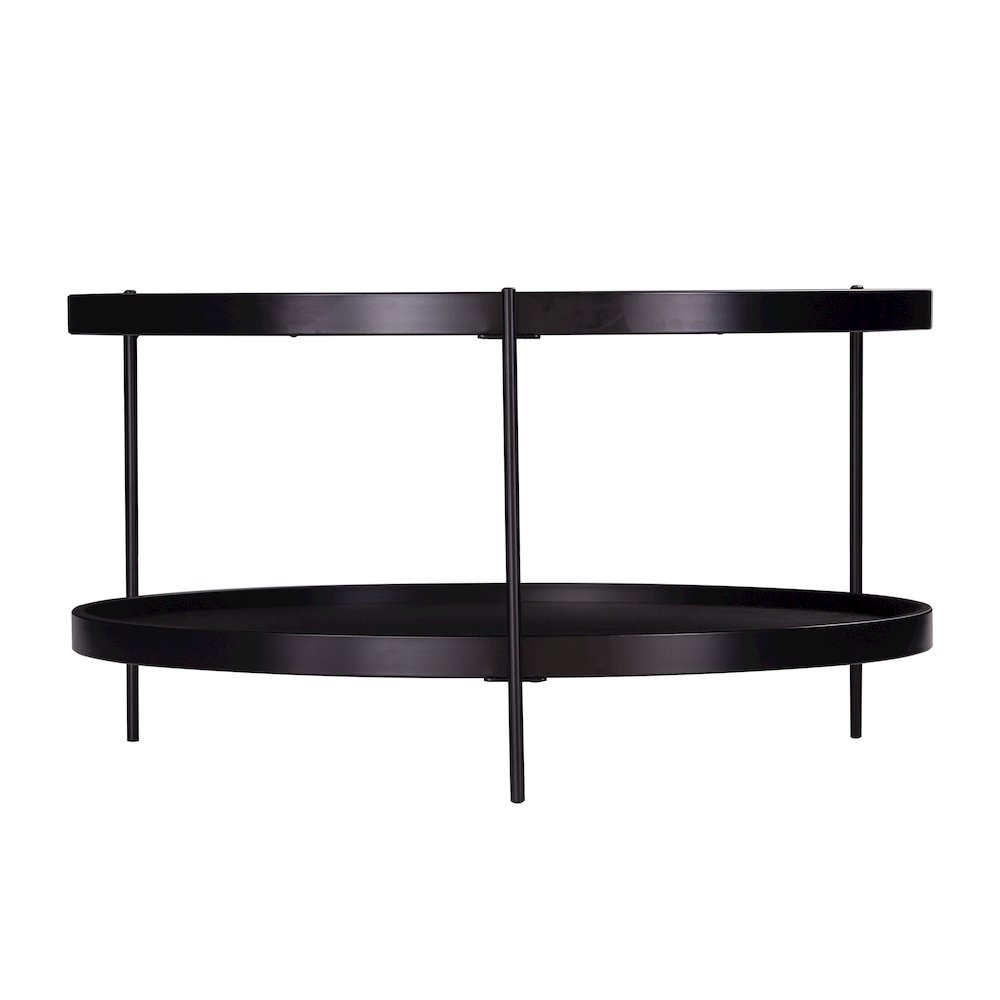 Verlington Round Farmhouse Style Cocktail Table. Picture 8