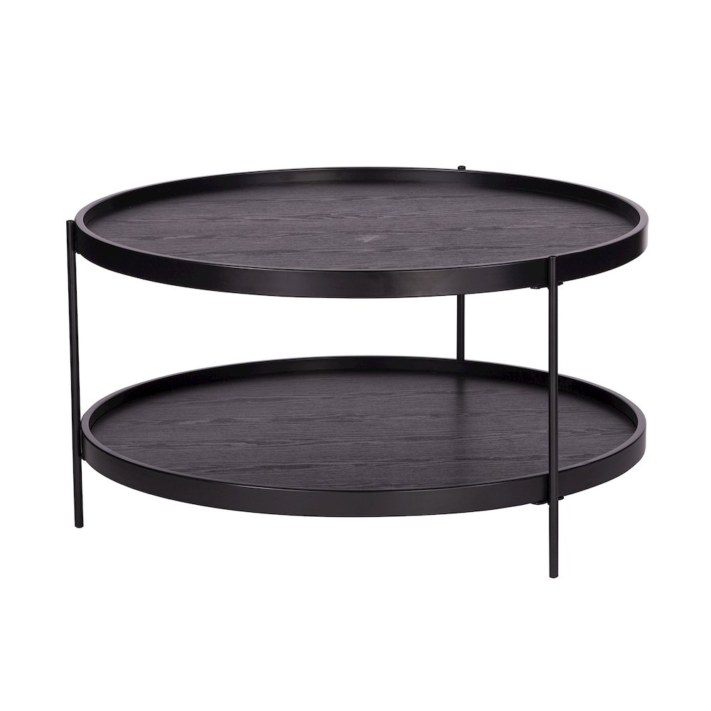Verlington Round Farmhouse Style Cocktail Table. Picture 6