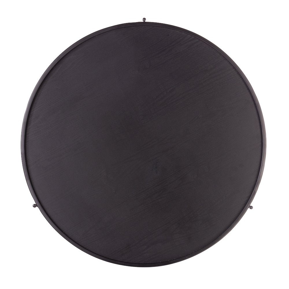 Verlington Round Farmhouse Style Cocktail Table. Picture 7