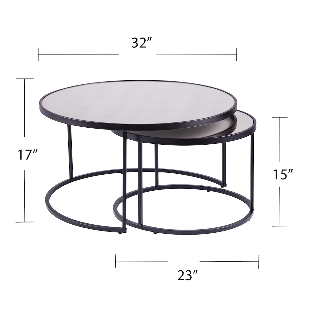 Downham Nesting Coffee Tables - 2pc Set. Picture 6