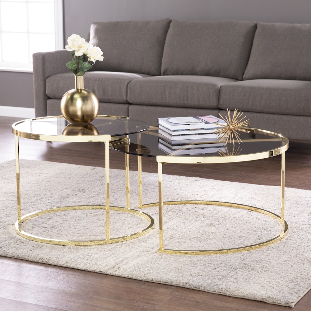 Martley 2pc Nesting Cocktail Table Set. Picture 2