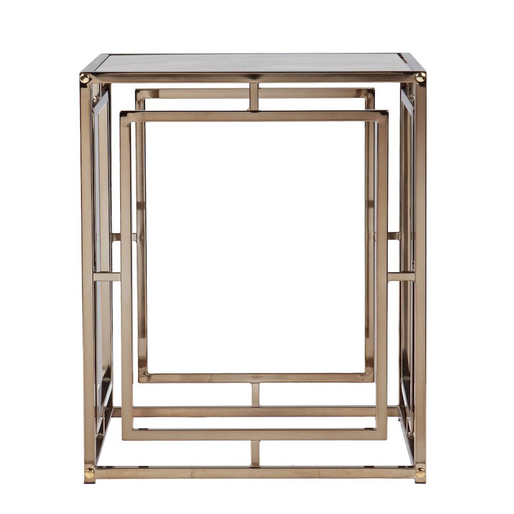 Simondley Faux Marble End Table. Picture 1
