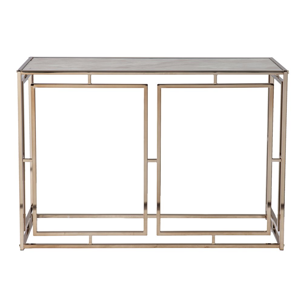 Simondley Faux Marble Console Table. Picture 8