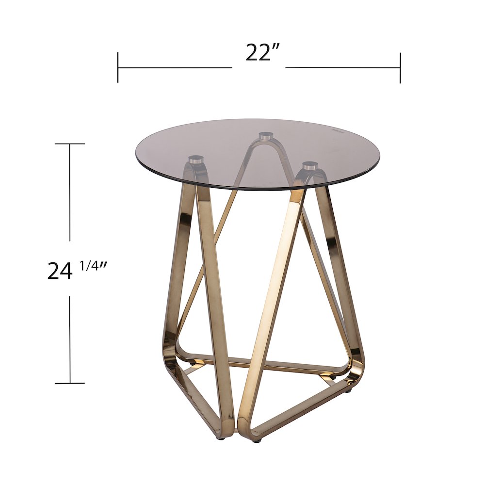 Stondon Round End Table. Picture 5