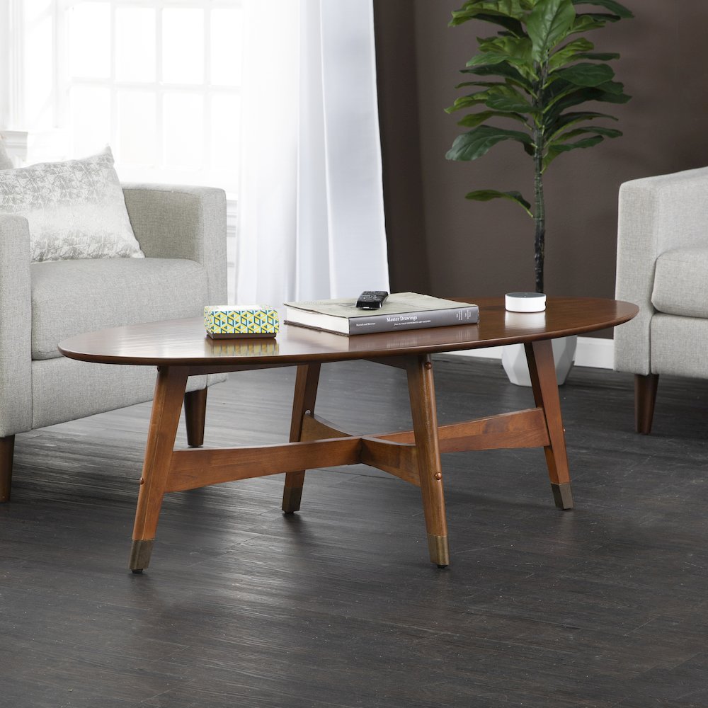 Rhoda Midcentury Modern Coffee Table. Picture 2