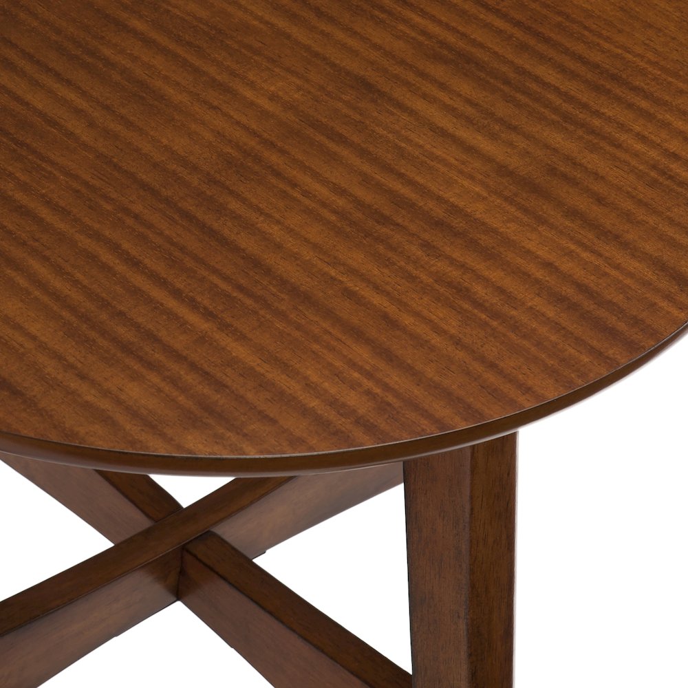 Rhoda Round Midcentury Modern End Table. Picture 4