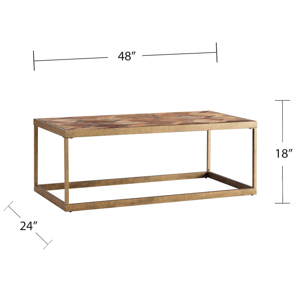 Dorville Patterned Cocktail Table. Picture 5