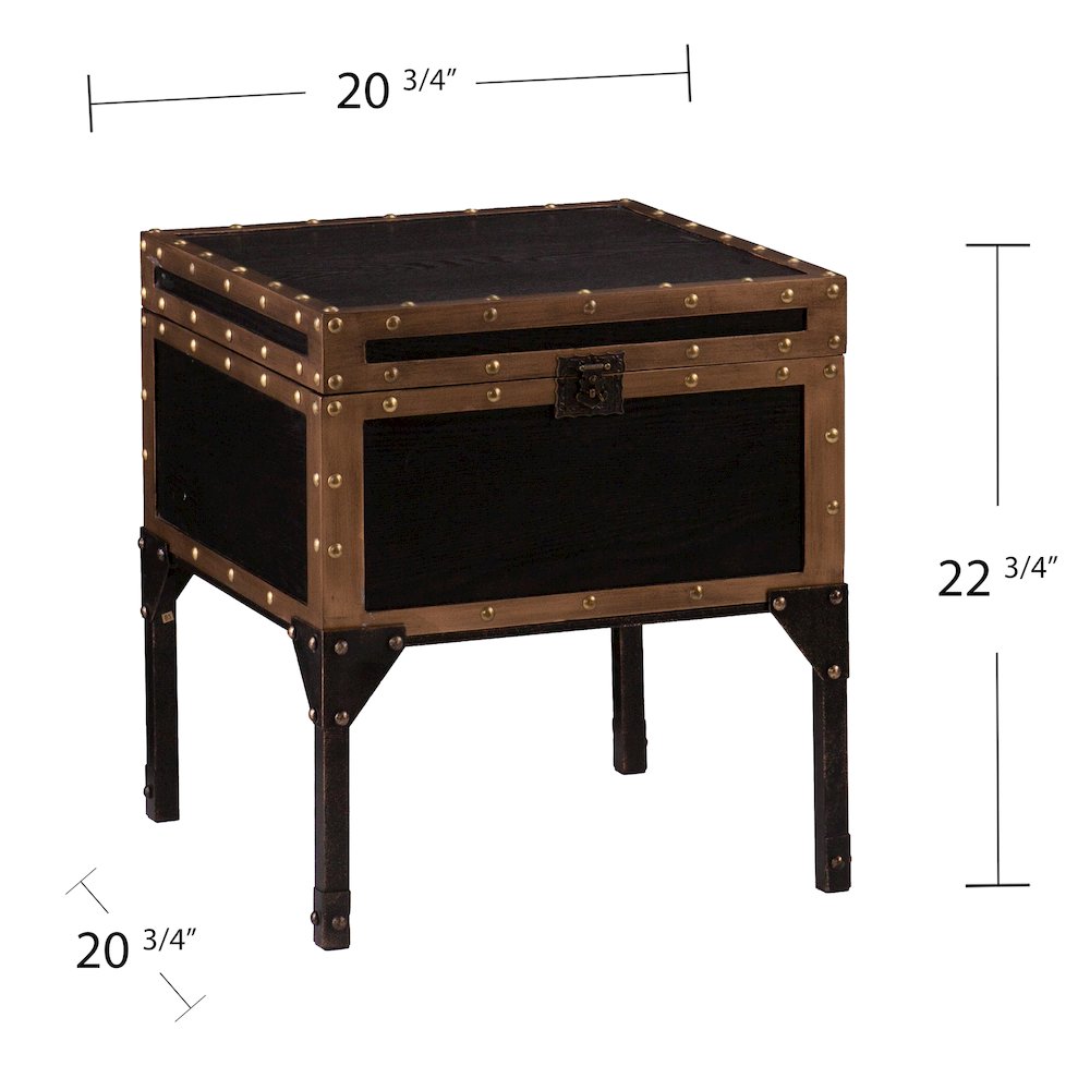 Drifton Travel Trunk End Table. Picture 7