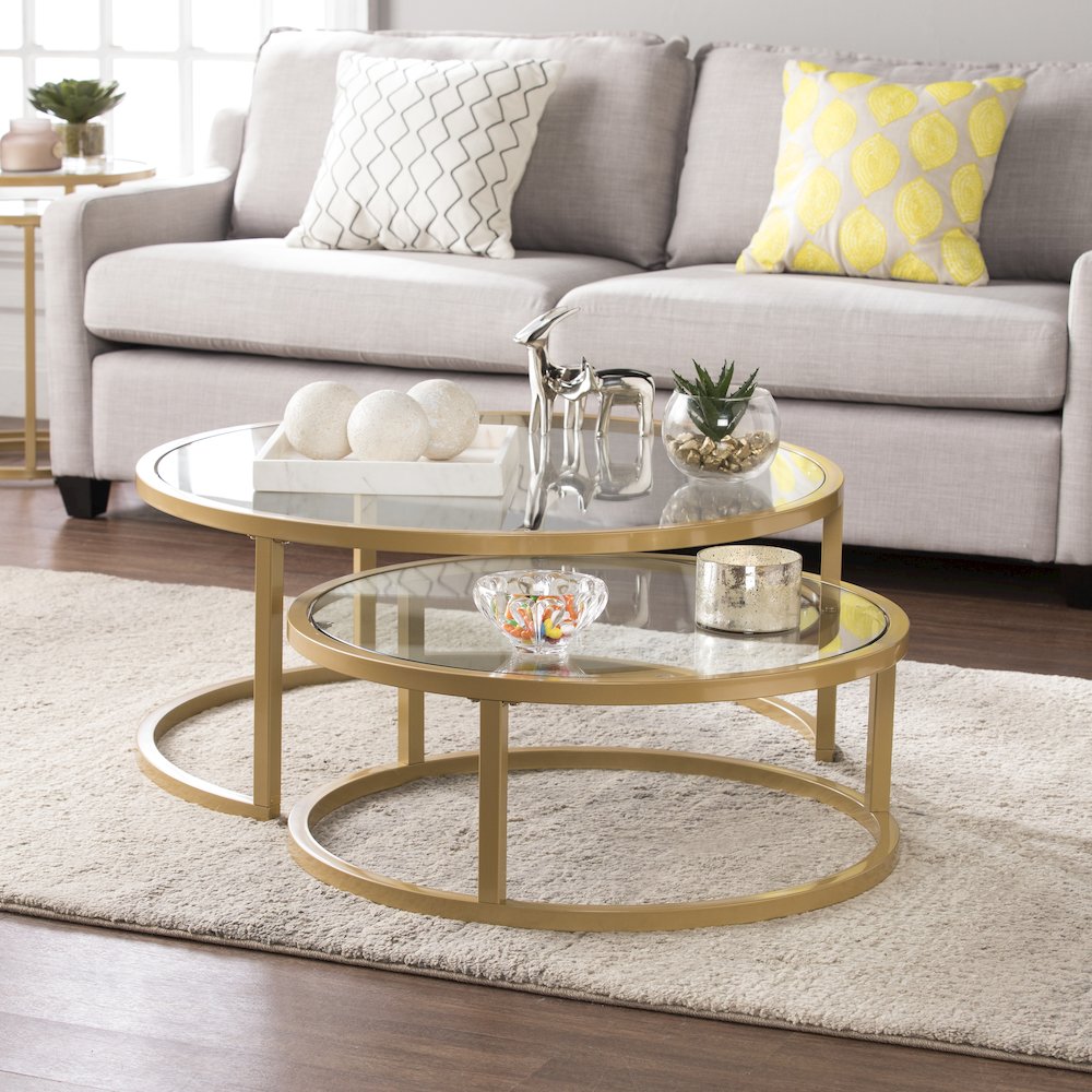 Evelyn Nesting Coffee Tables - 2pc Set. Picture 3